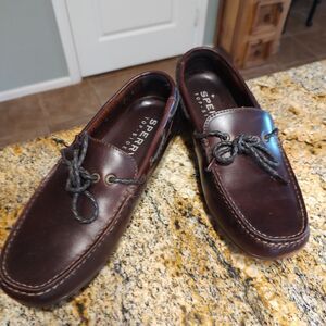 Sperry Authentic Original Slip On Dark Brown Boat Shoe Men's Size 11M